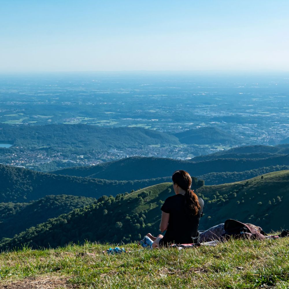 Vista delle parrocchie dal monte Bolettone