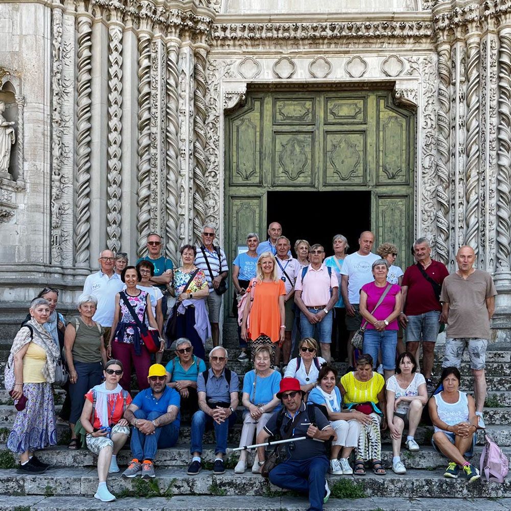 Foto di gruppo dei pellegrini
