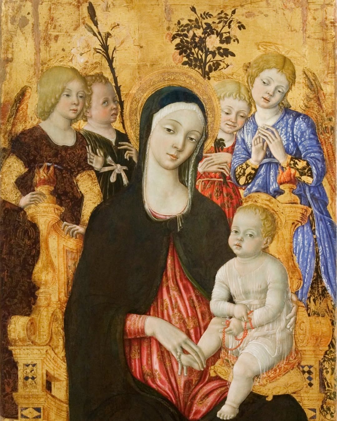 Madonna in trono con il Bambino e quattro Angeli